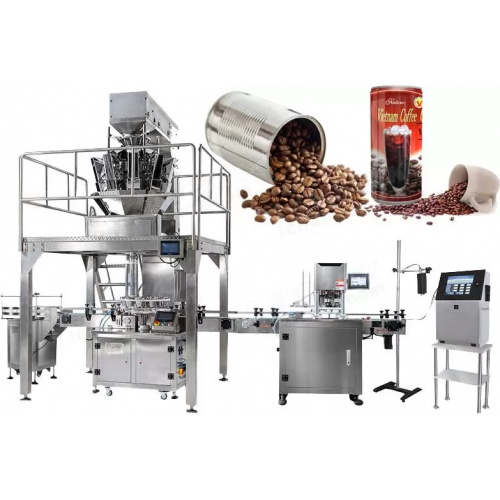 Coffee Granules & Beans Weighting Filling and capping machine