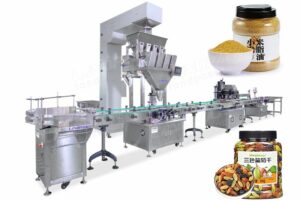 Bottle Weighing Filling Capping , Foil Sealing and labeling machine 