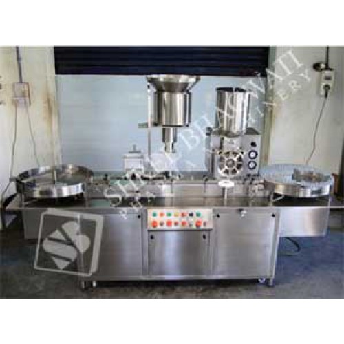 Injectable Dry Powder Filling With Rubber Stoppering Machine , Vial Powder filling line