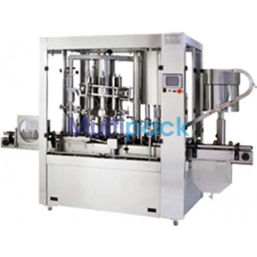 Rotary Monoblock 12x8 Dry Syrup Powder Filling & Capping Machine