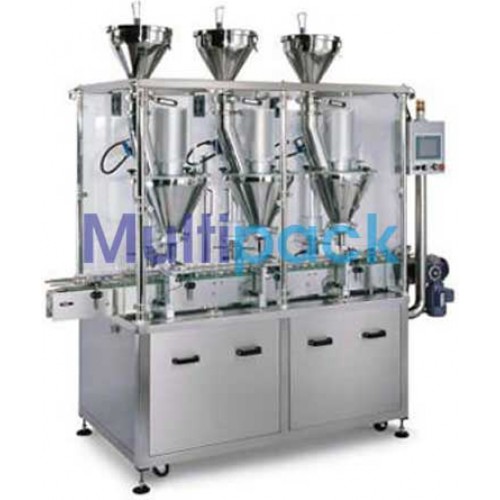 Three Head Auger Powder Filling Machine , Auger filler with 1, 2 , 3 and 4 Head powder filler