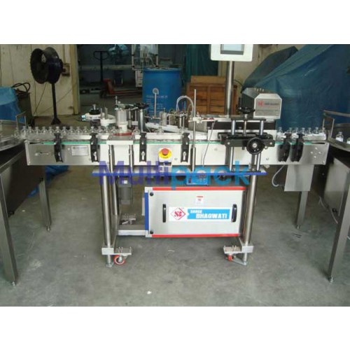 Sticker Labeler Machine With 3 roller Pneumatic