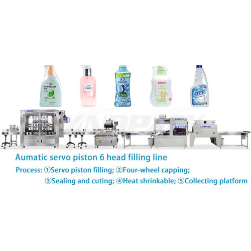 Liquid detergent & Cleaning product bottle filling line